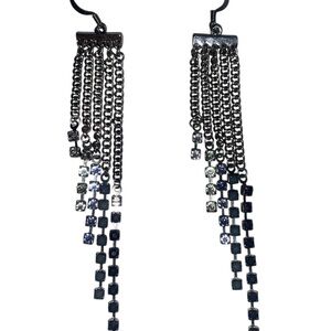 2 Sets - Elegant Silver Dangle Earrings